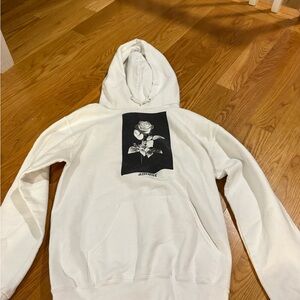 White Graphic Hoodie